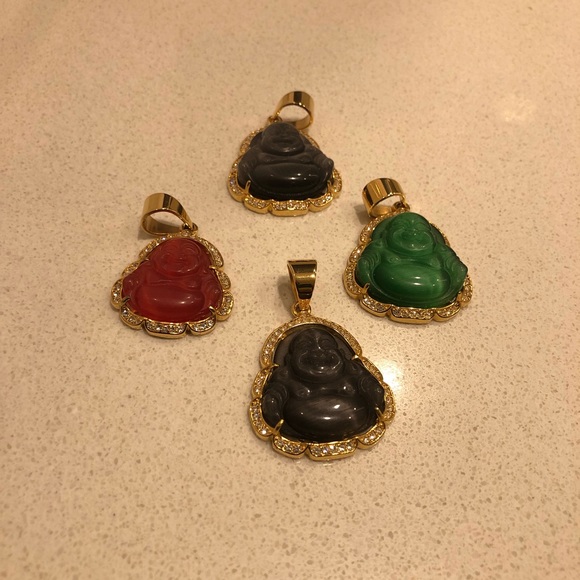 Smile Buddha Pendant With Rope Chain - Picture 5 of 5